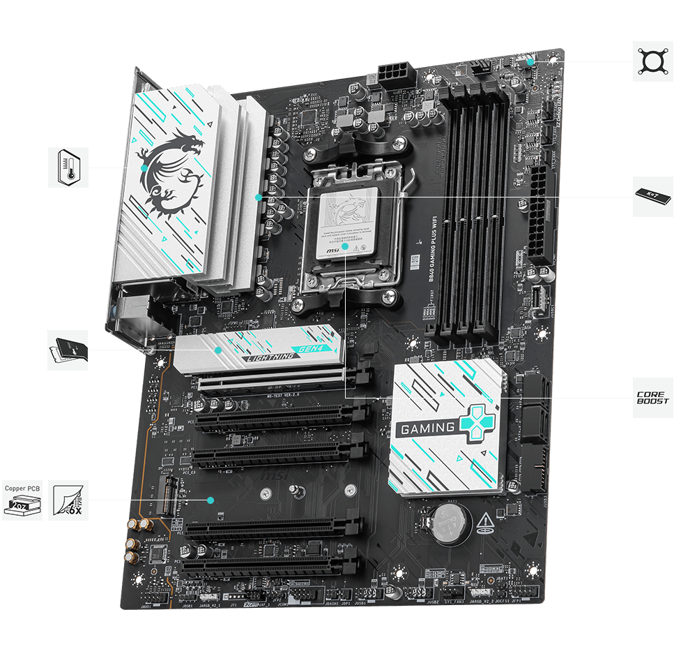 B840 GAMING PLUS WIFI hero exclusive