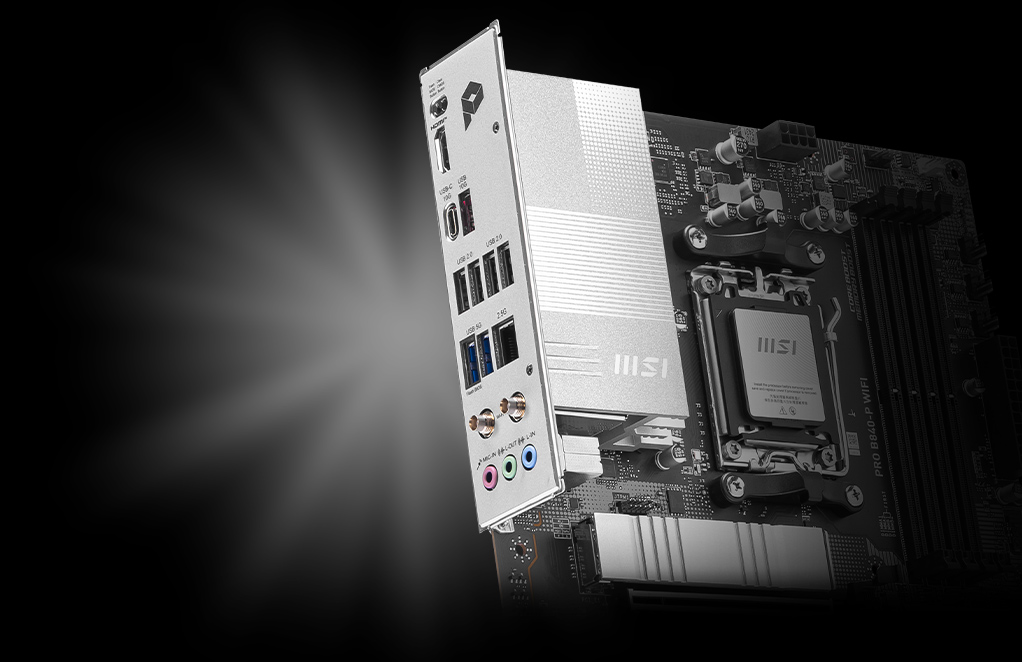Pre-Installed I/O Shield