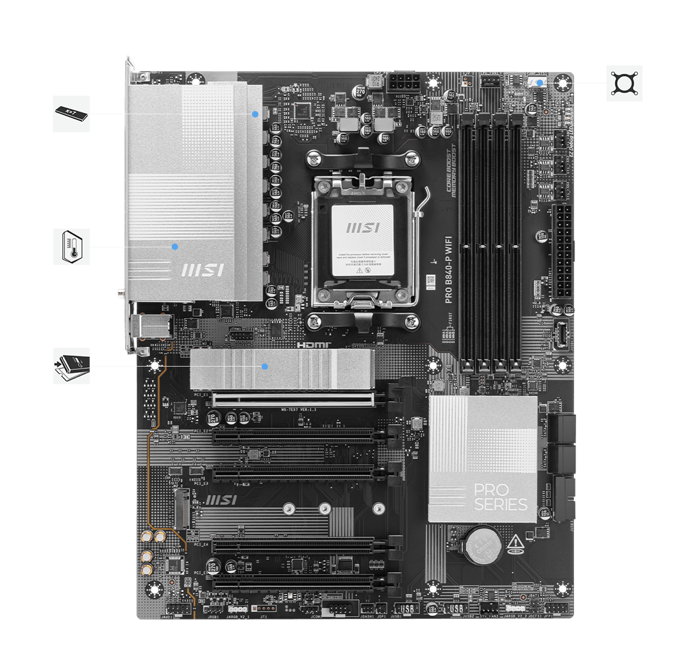 msi pro x670-p wifi stable features