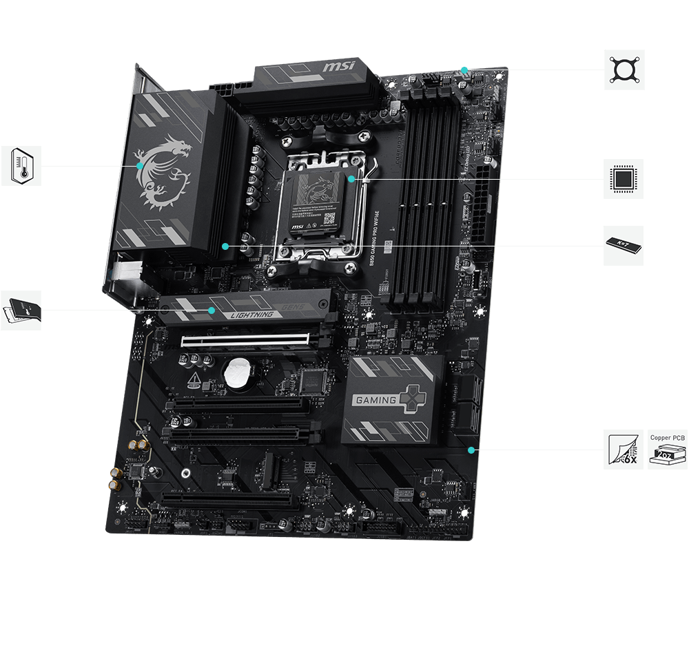 msi B850 GAMING PRO WIFI6E