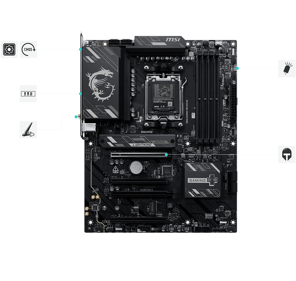 msi B850 GAMING PRO WIFI6E