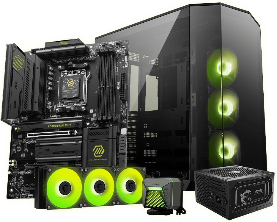 msi MAG B850 Tomahawk Max wifi with msi Componets