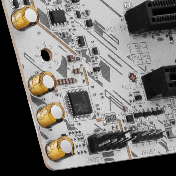 Msi B850 high quality audio capacitors