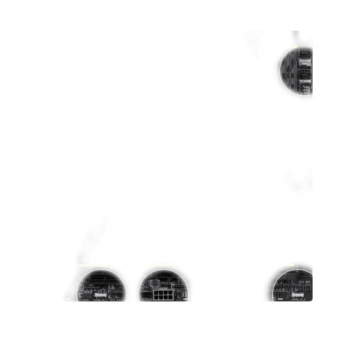 header with different colors