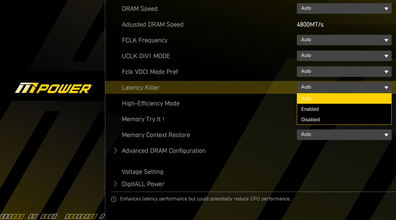 AMD 800 MAG Latency Killer