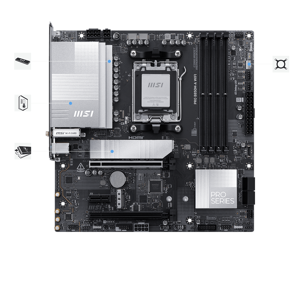 msi pro x670-p wifi stable features