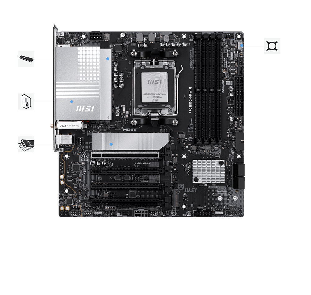 msi pro x670-p wifi stable features