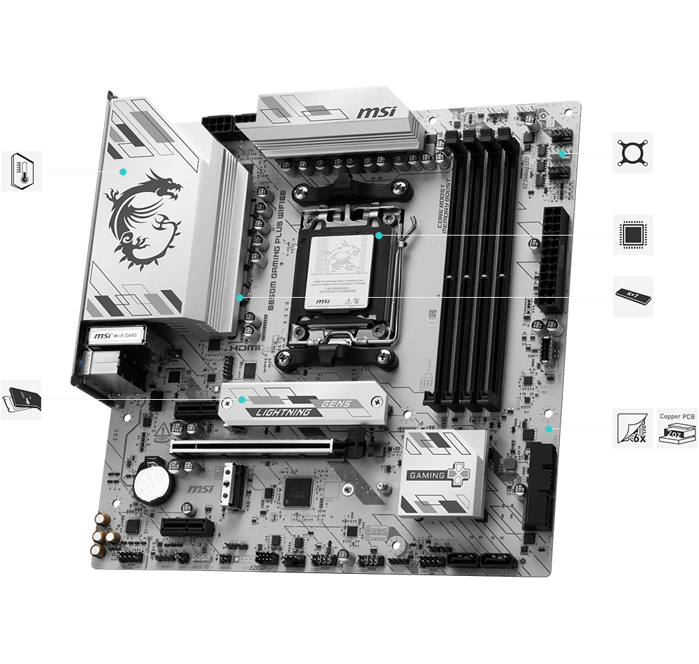 MSI B850M GAMING PLUS WIFI6E hero exclusive