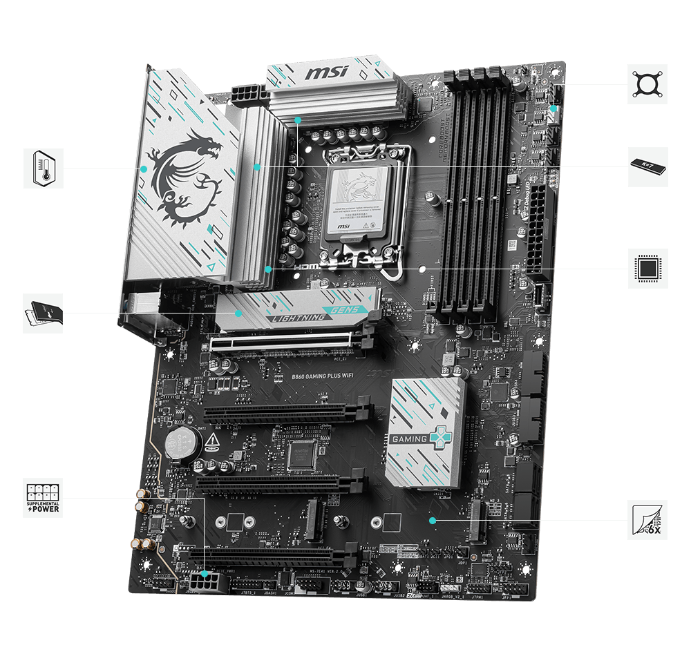 MSI B860 GAMING PLUS WIFI hero exclusive