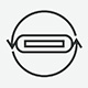 Front USB Type-C icon