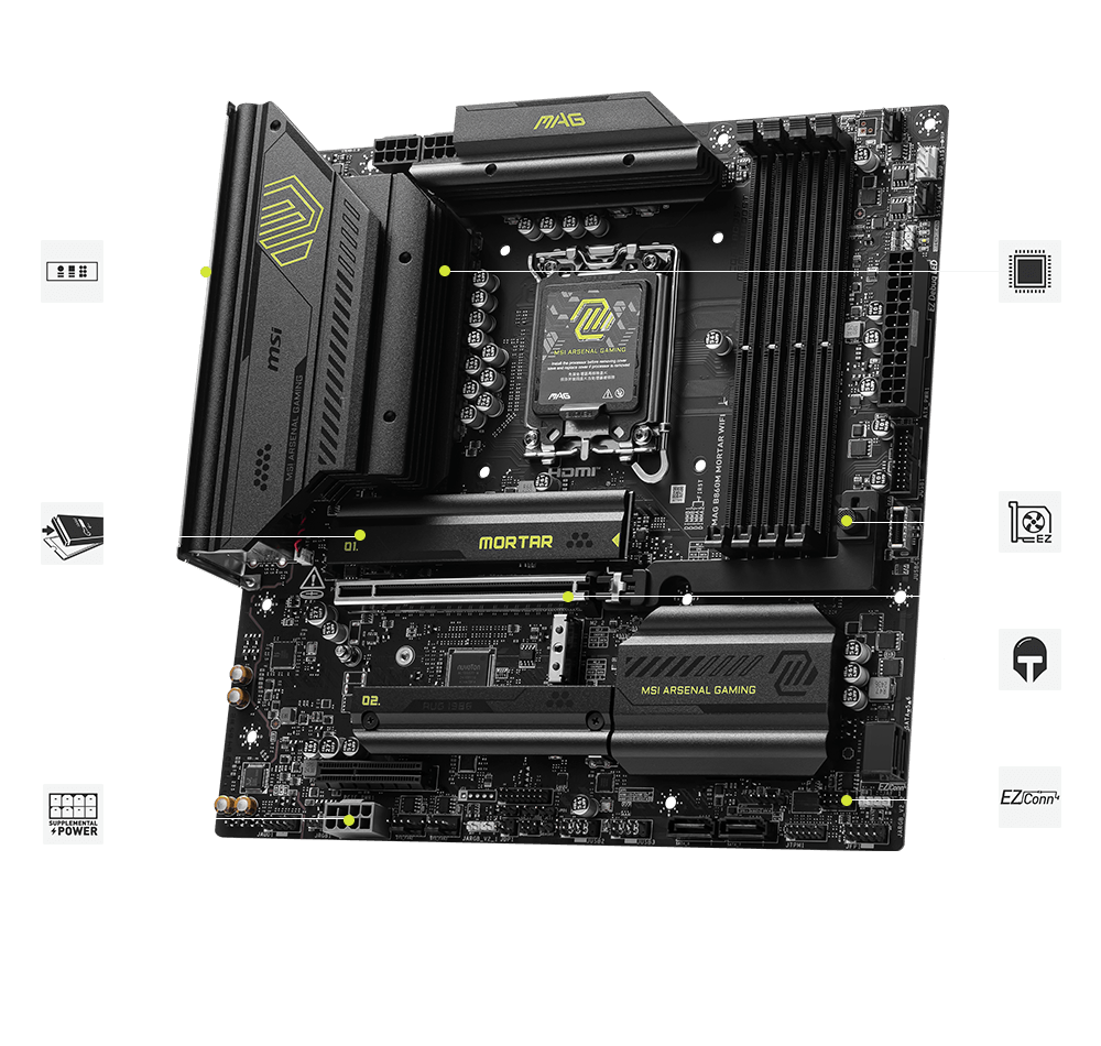 MSI MAG B860M MORTAR WIFI Exclusive