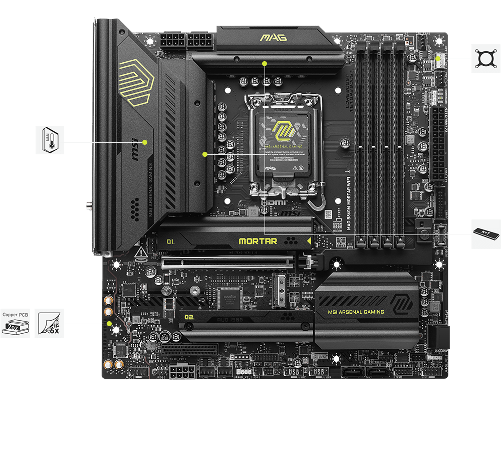 MSI B860 Tomahake hero Thermal