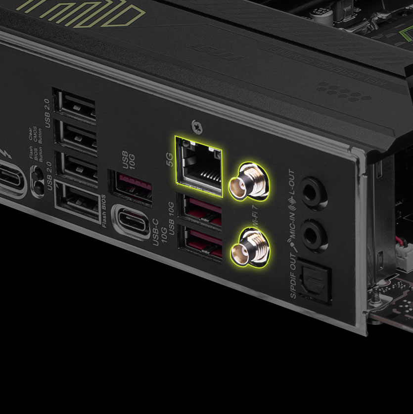 MSI MAG B860M MORTAR WIFI HIGH-BANDWIDTH AND LOW-LATENCY NETWORK