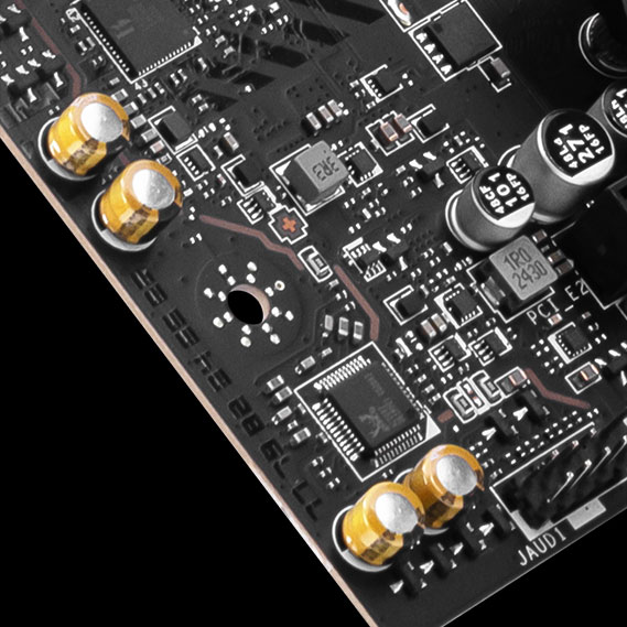 Msi x860 igh quality audio capacitors