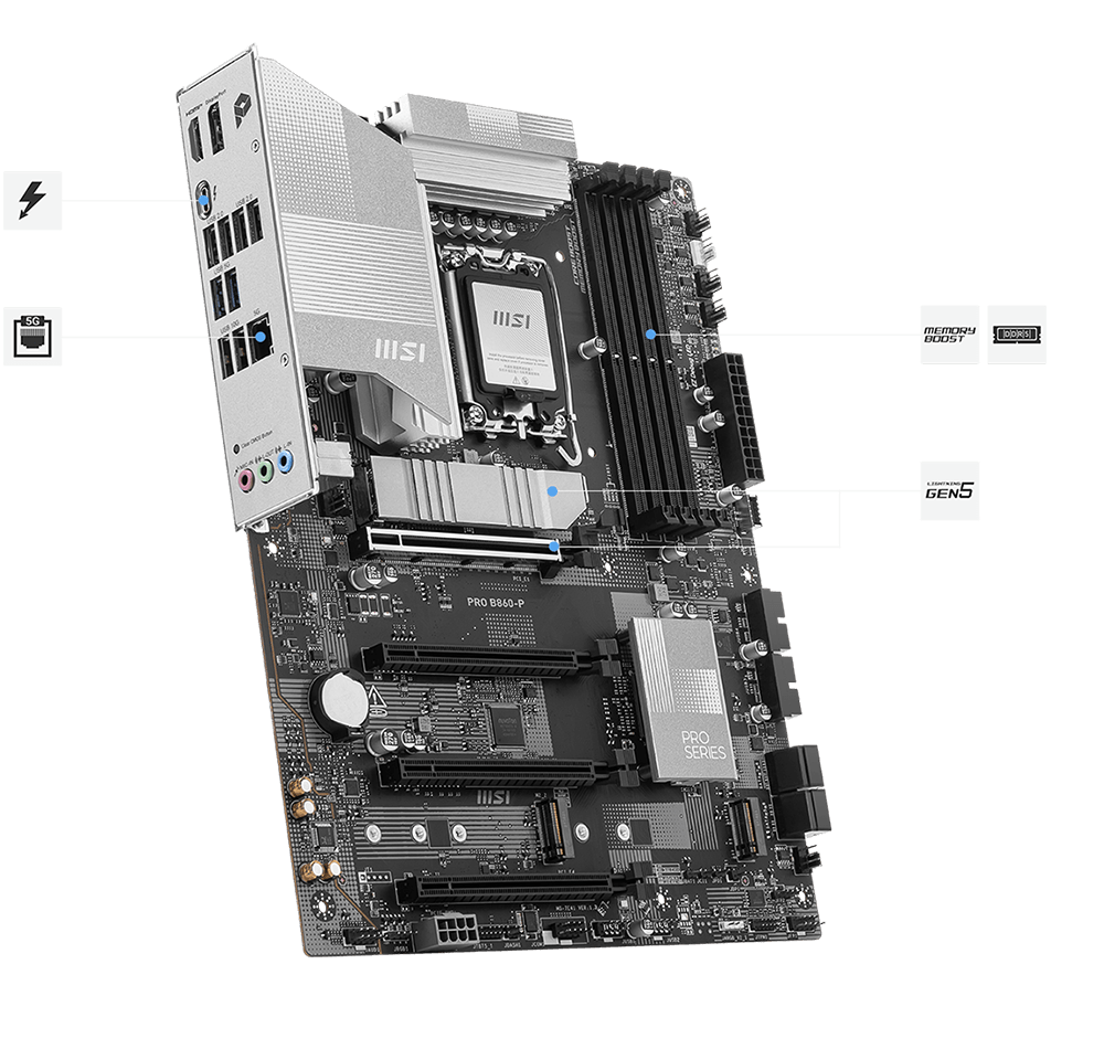 Msi Pro B860-p High speed features