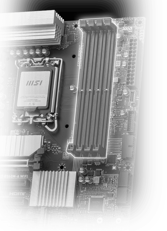 MSI PRO B860 Memory Extension Mode
