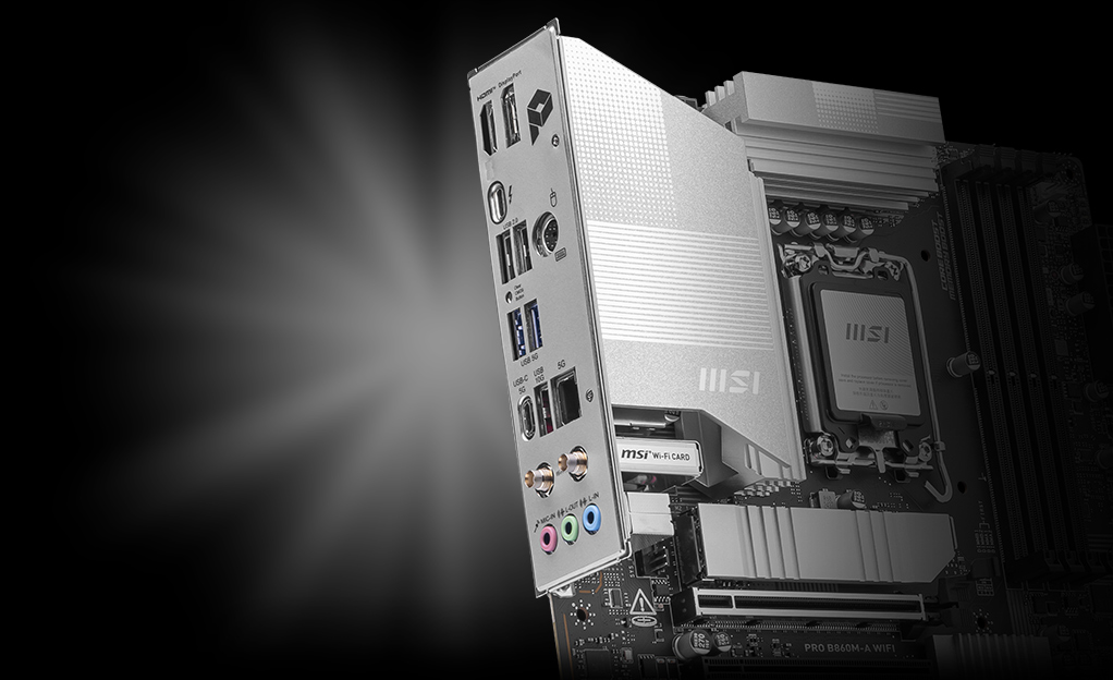 Pre-Installed I/O Shield