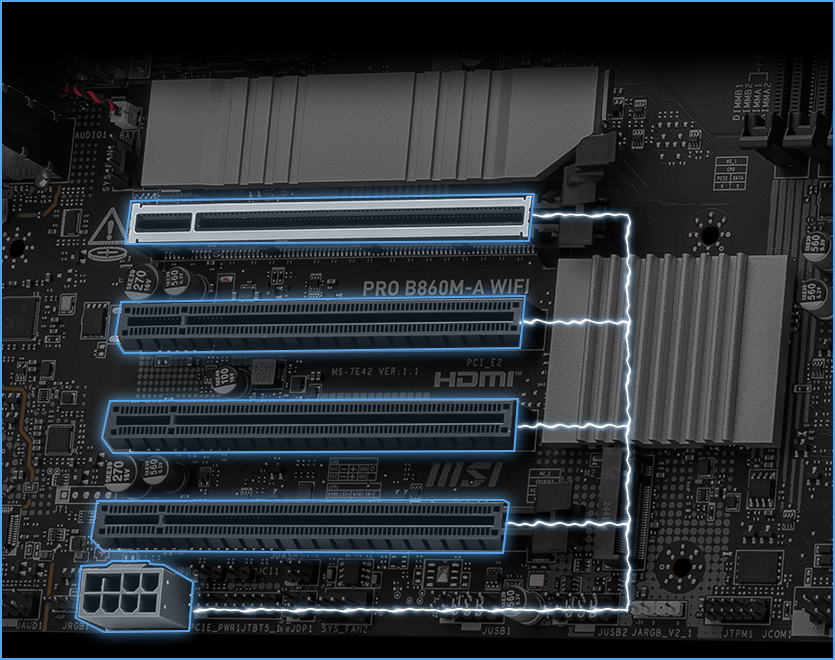 PCIe supplimental powerS