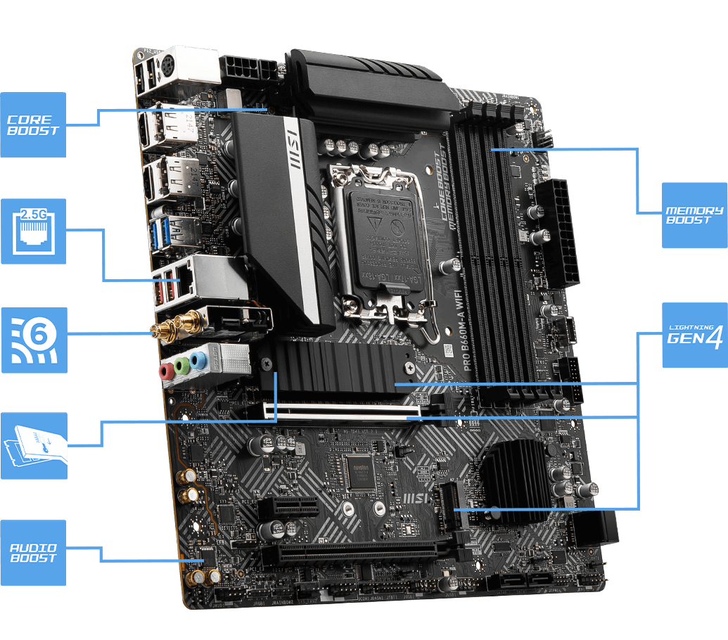 PRO B660M-A WIFI DDR4 