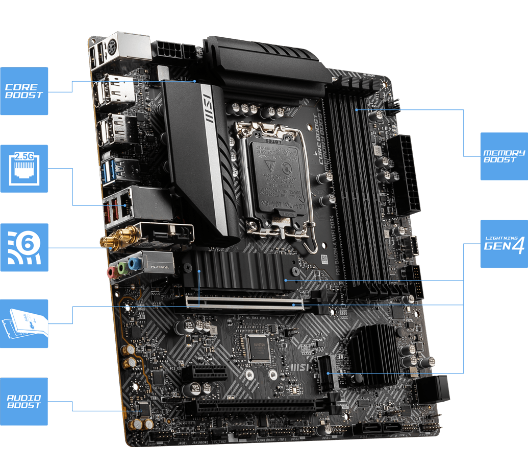 PRO B660M-A WIFI DDR4 