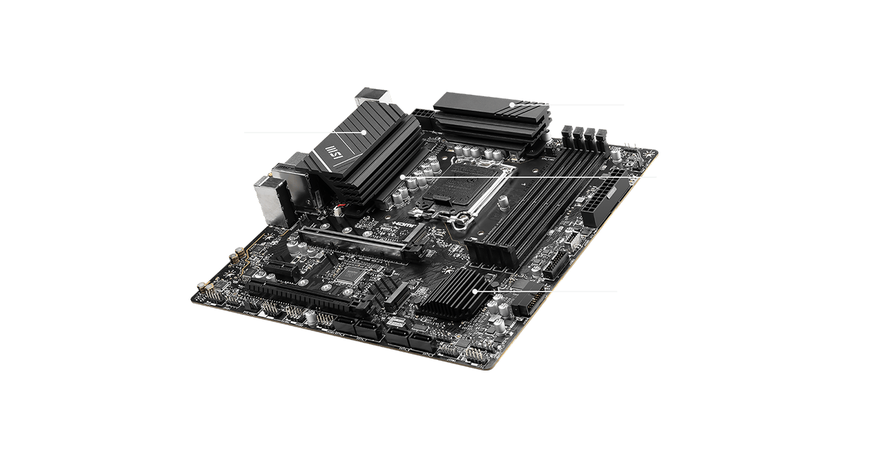 msi pro B790-P WIFI cooling overview mobile