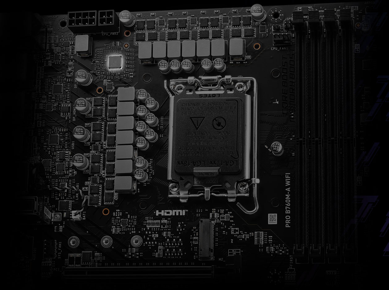 Msi Pro B760M-A wifi digital power desgin