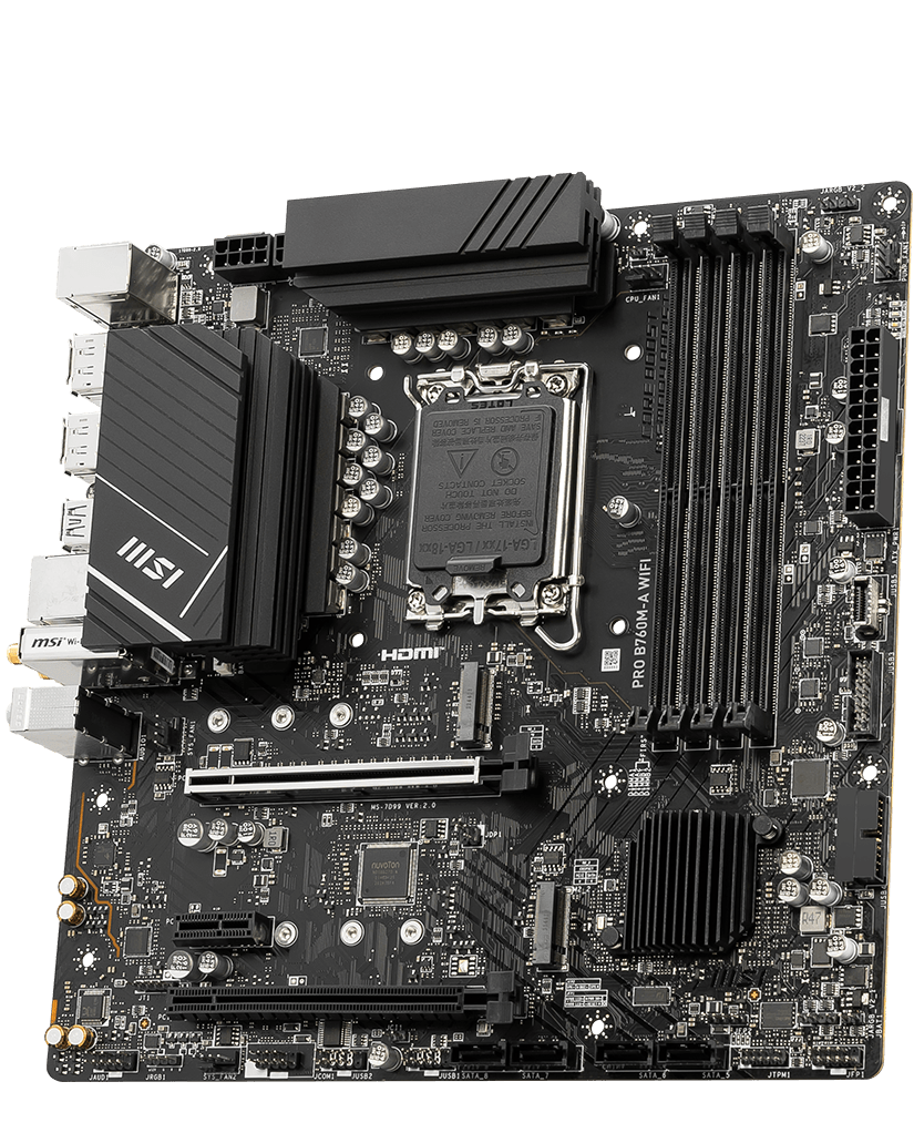 MSI PRO B760M-A WIFI motherboard