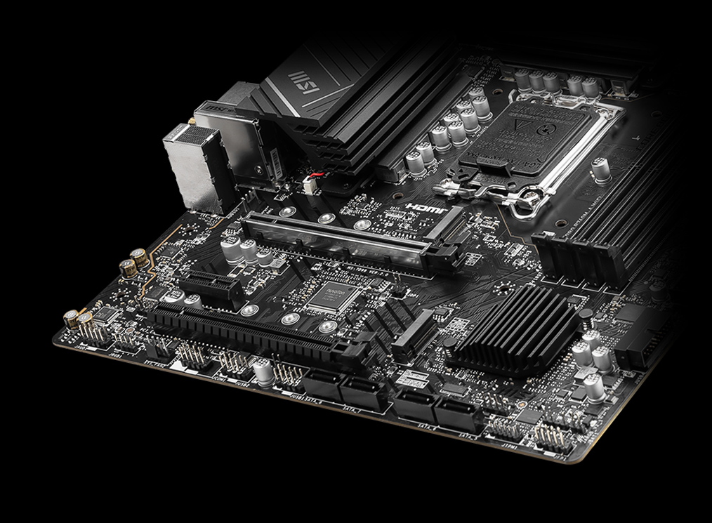 MSI PRO B760m-a wifi storage overview