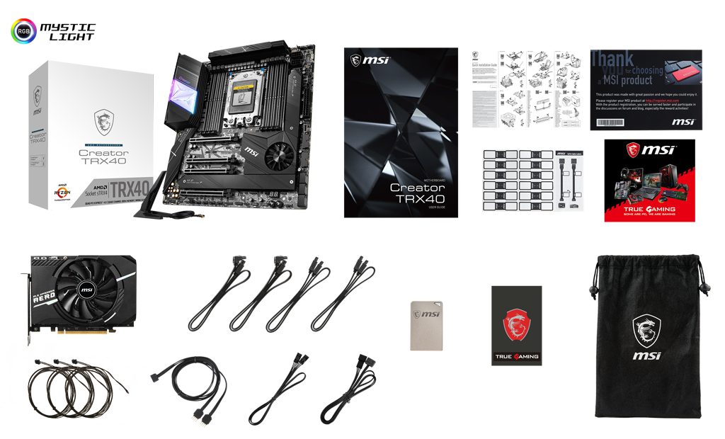 MSI TRX40 box content