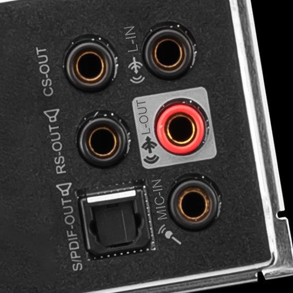 Msi x670 audio high quality audio jacks