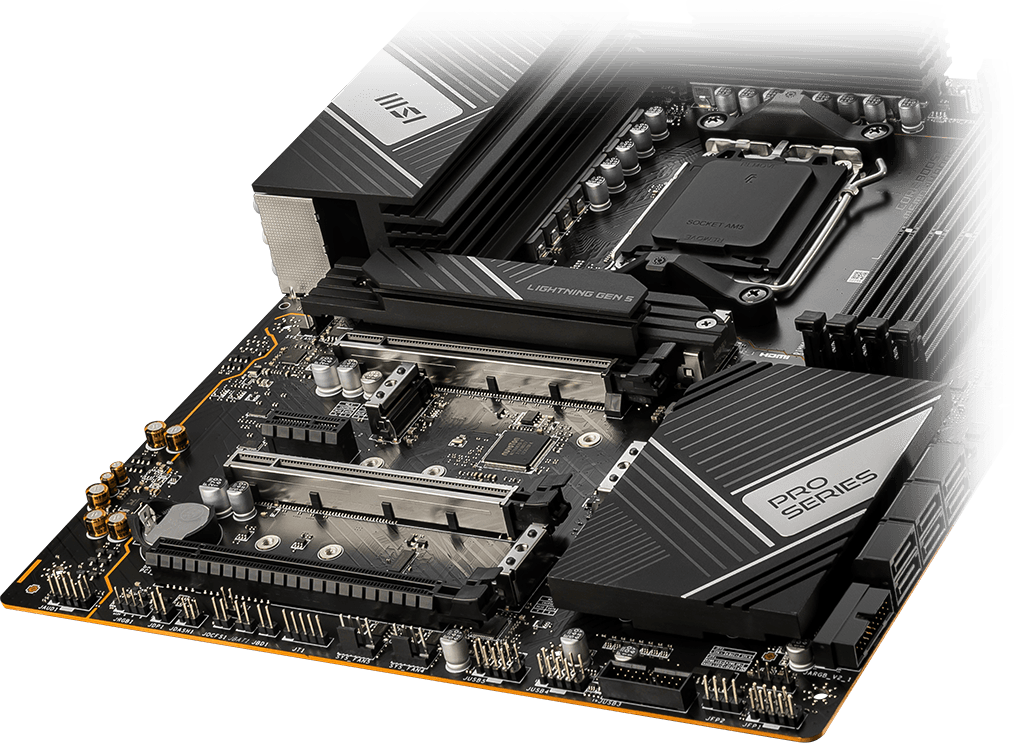 MSI PRO X670-P wifi storage overview