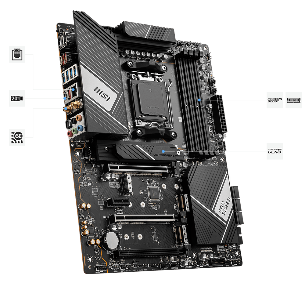 Msi Pro X670-p Wifi High speed features