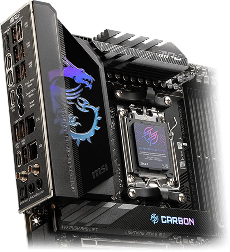 Pre-Installed I/O Shield