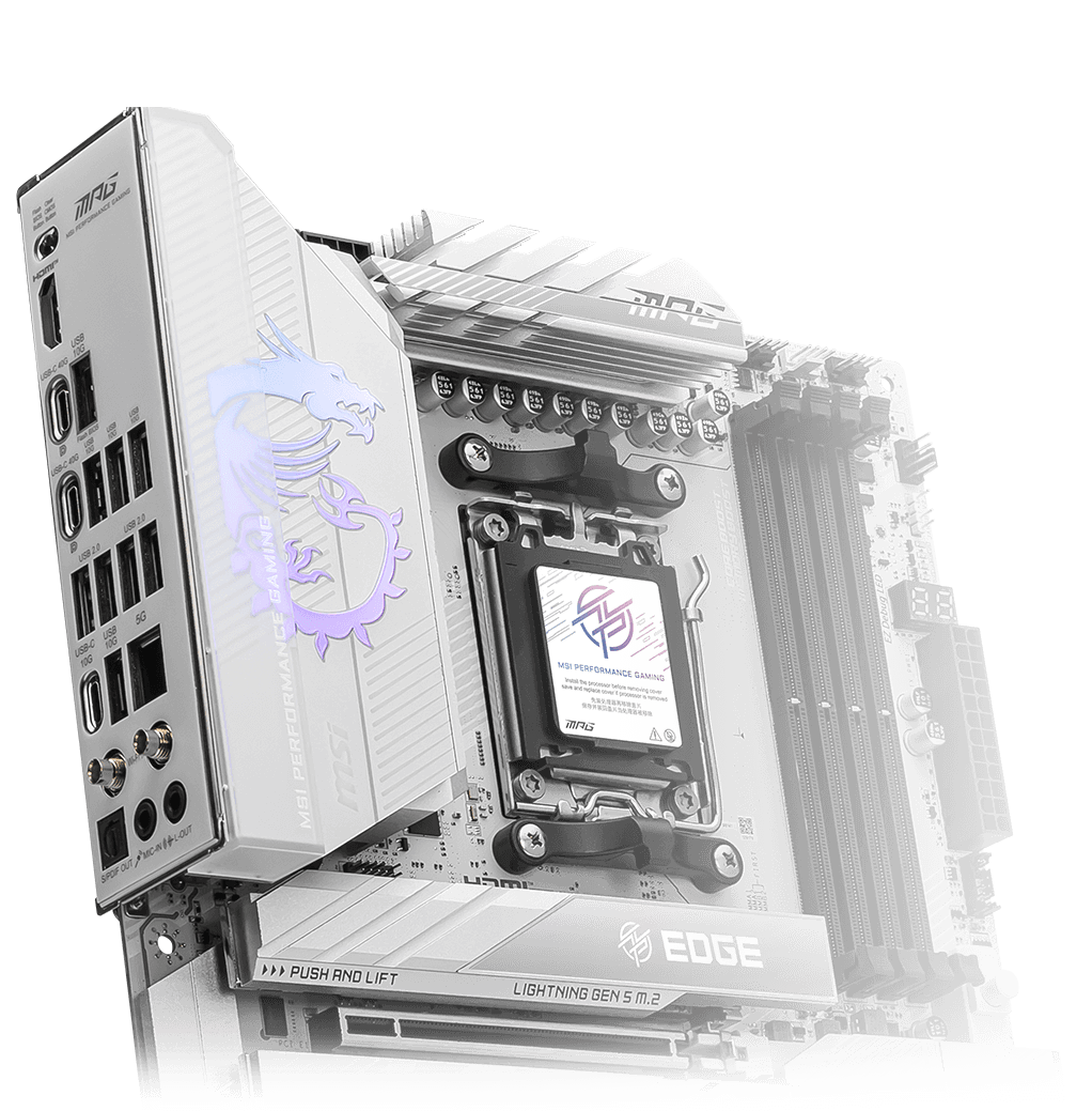 Pre-Installed I/O Shield