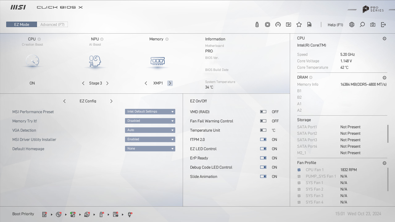 MSI PRO OVERCLICKING