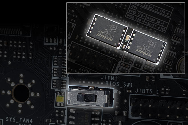 MSI Z890 Dual BIOS Switch