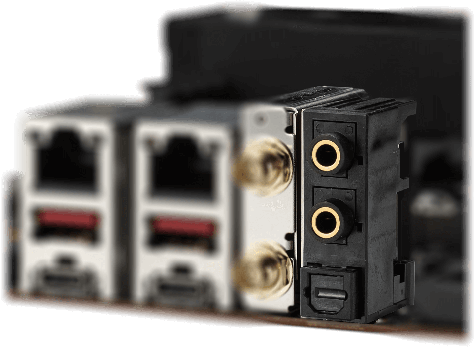 MSI Isolated Analogy Structure for Audio Connectors