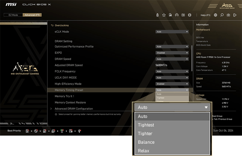 High-Efficiency Mode MEG X870E