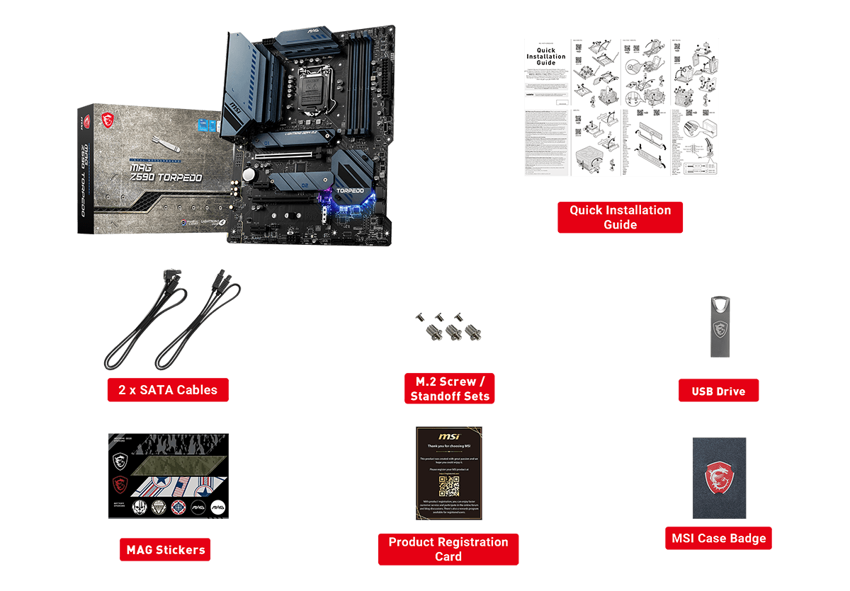 MAG Z590 TORPEDO box content