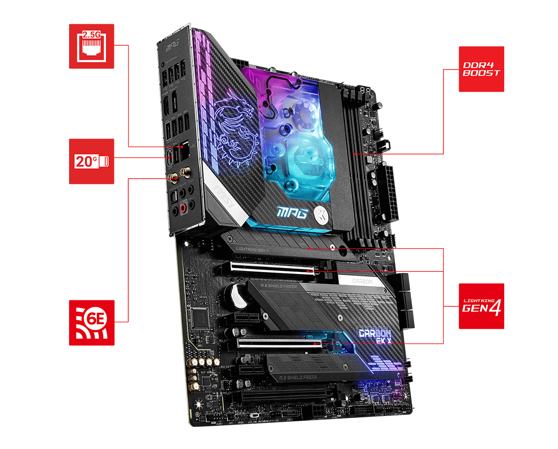 MPG Z590 CARBON EK X