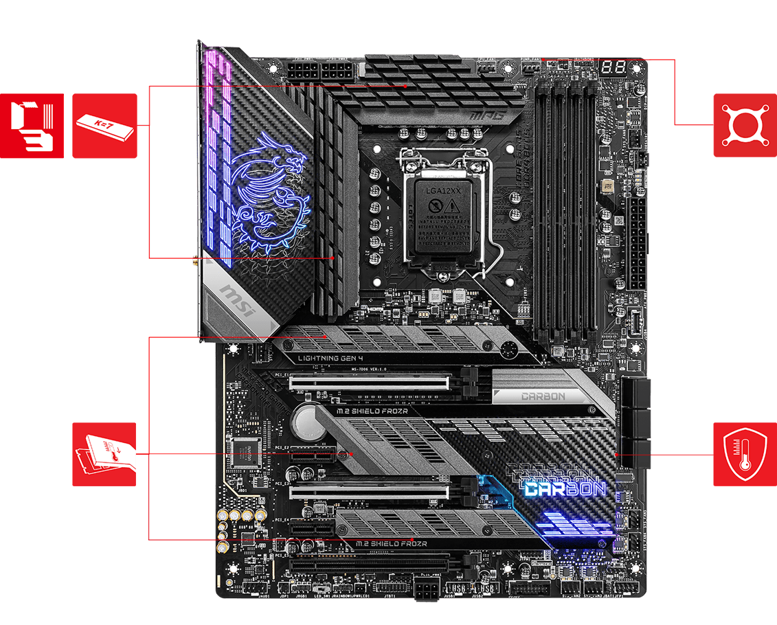 MPG Z490 GAMING CARBON WIFI