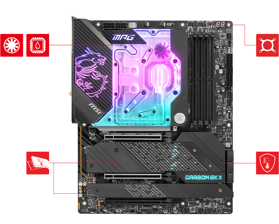 MPG Z690 GAMING CARBON EK X motherboard
