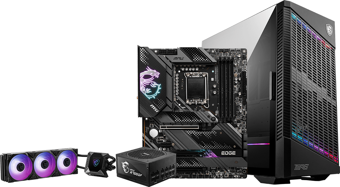 MPG Z690 EDGE WIFI DDR4 with msi products