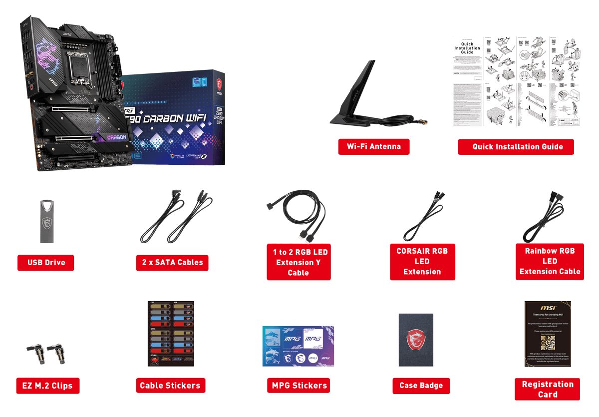 MPG Z690 CARBON WIFI package