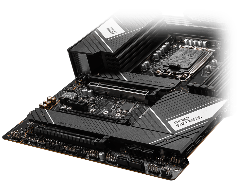 MSI PRO z790-a wifi ddr4 storage overview