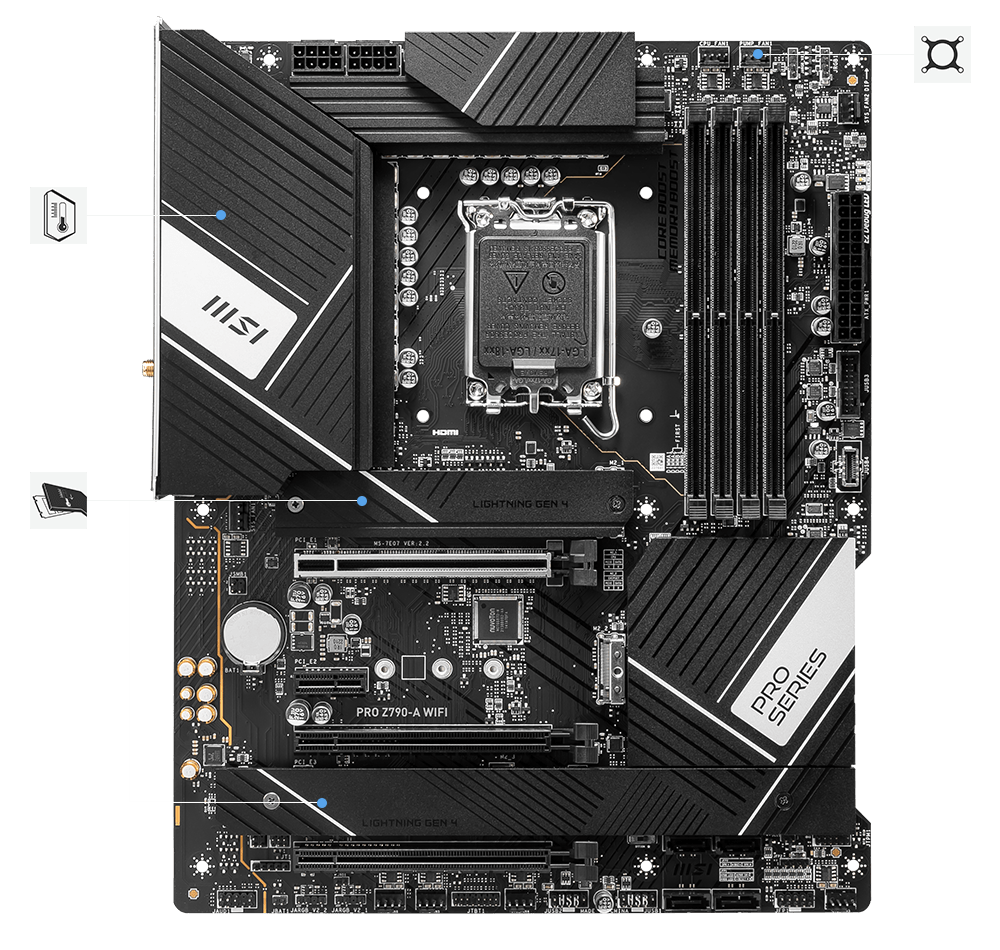 msi pro Z790-a wifi stable features
