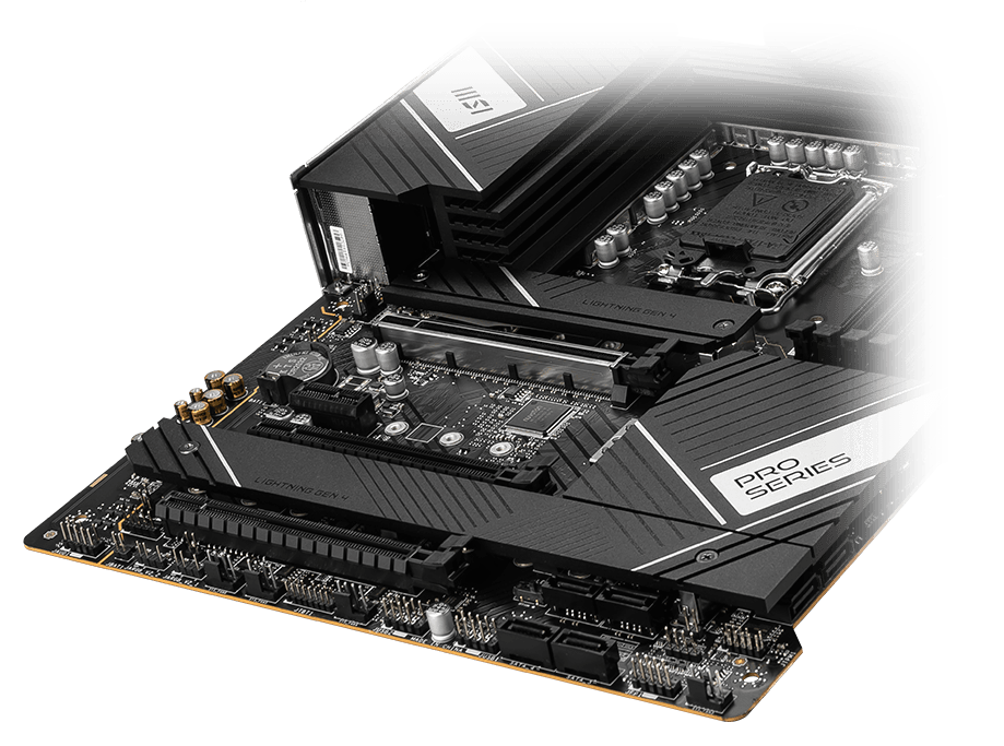 MSI PRO z790-A wifi storage overview