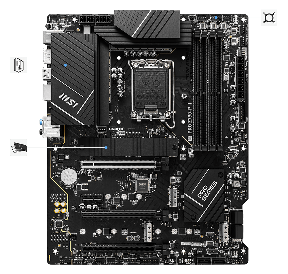 msi pro Z790-p II wifi stable features