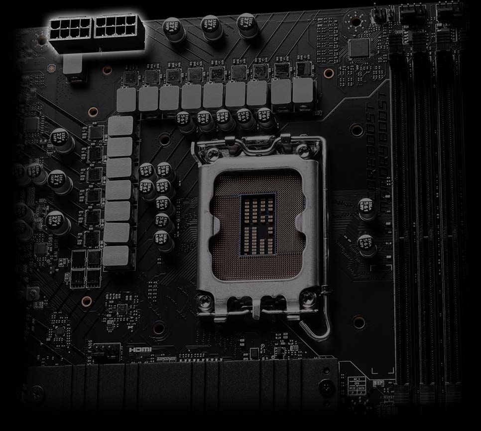 MSI Pro z790-p wifi ddr4 double power connection