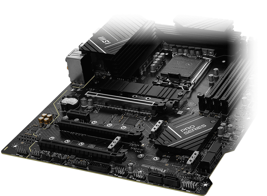 MSI PRO z790-P wifi DDR4 storage overview